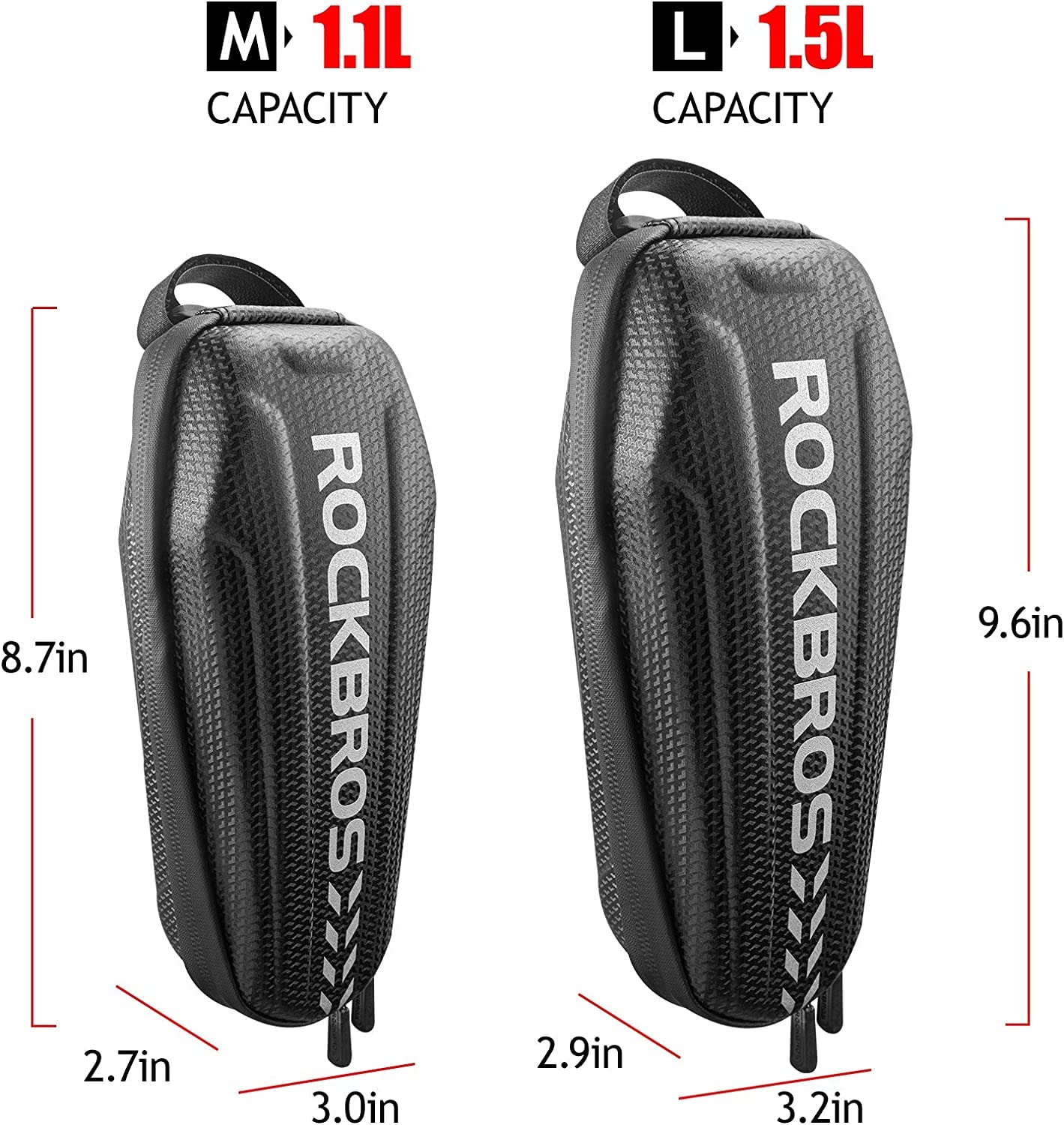 ROCKBROS Top Tube Bike Bag Bike Front Frame Bag EVA Bicycle Bag  Below 6.2"/6.5"