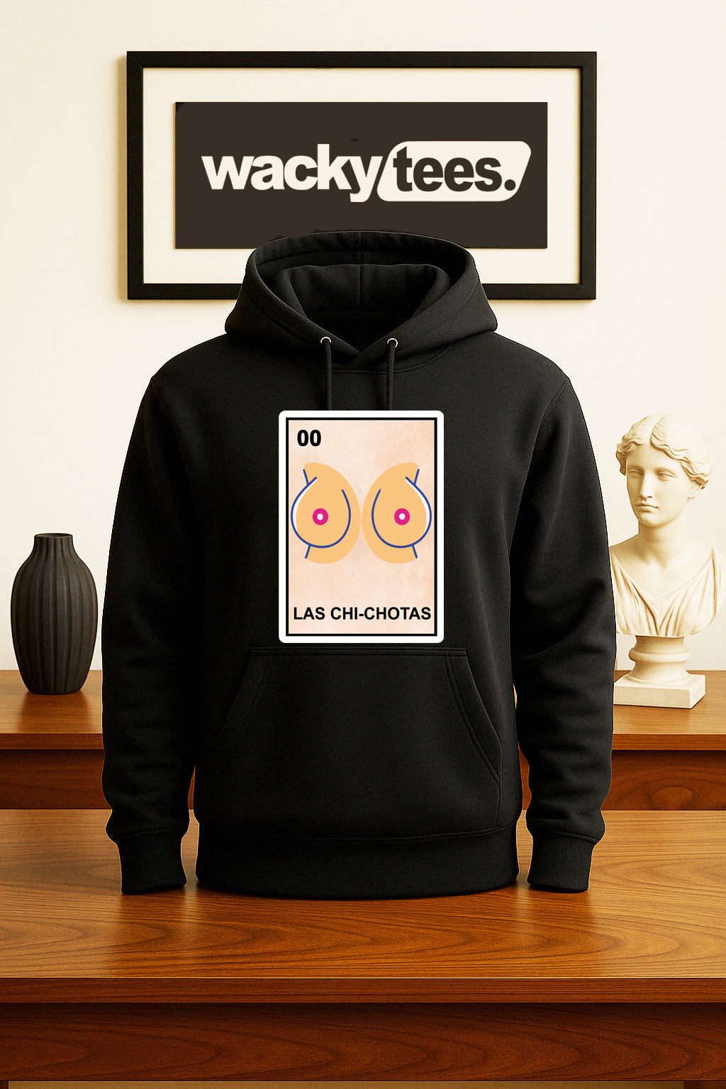 Las Chi Chotas Loteria The Big Boobs Mexican Bingo Graphic Tee Shirt