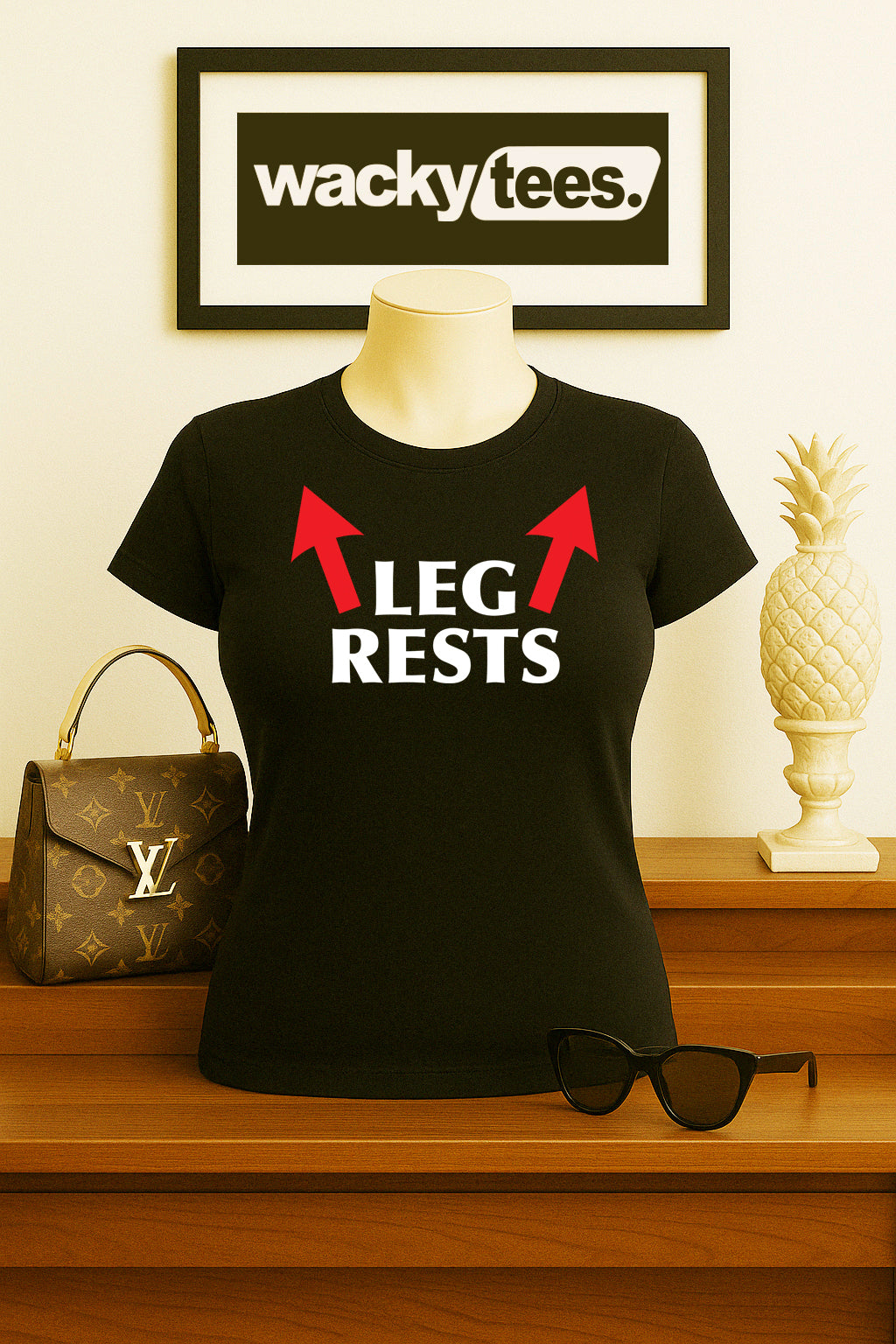 Leg Rests Arrows Funny Adult Humor Graphic Tee Shirt