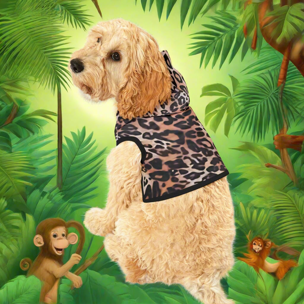 Leopard Print Pet Hoodie - Lizard Vigilante