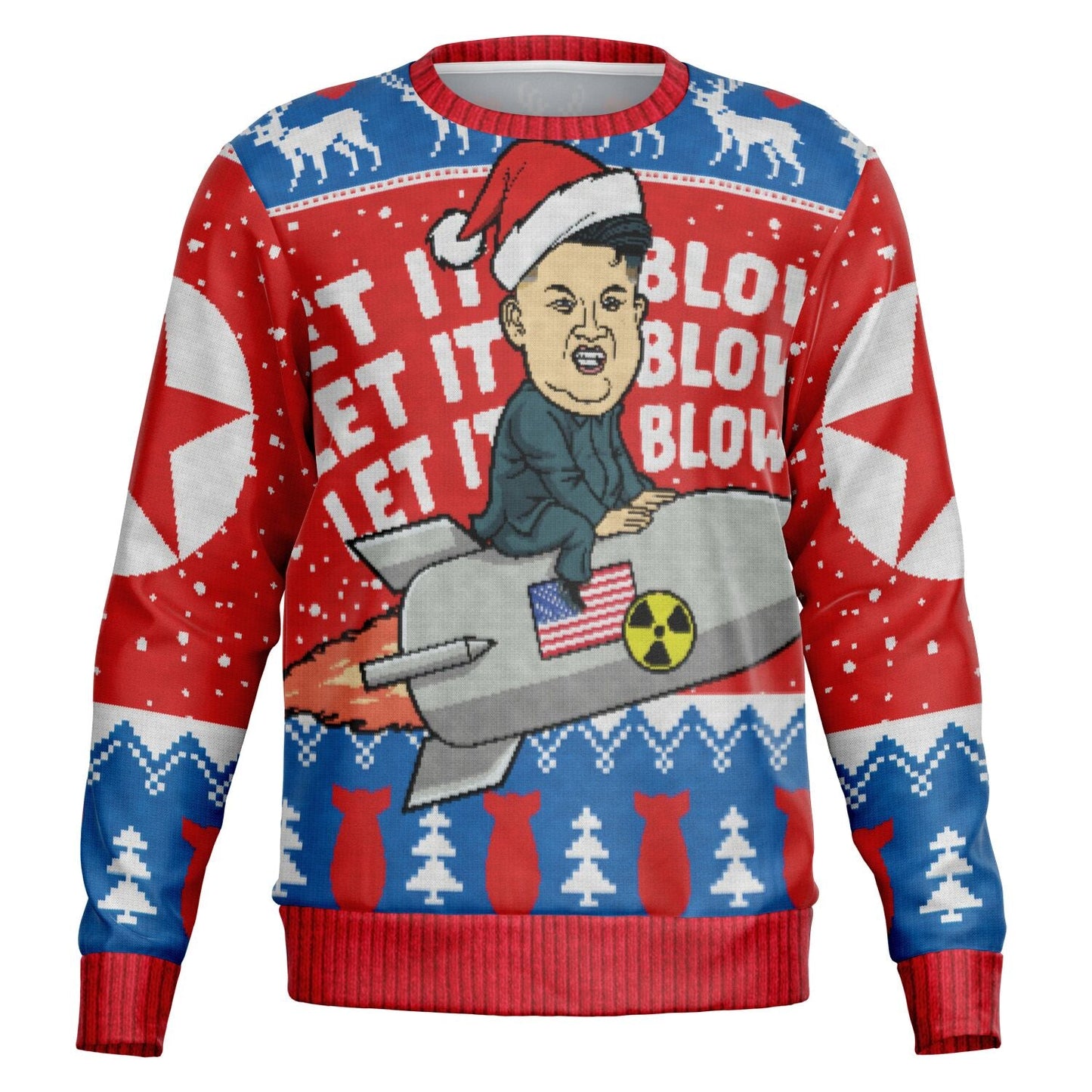 Let it Blow Kim Jung Un Christmas Sweatshirt