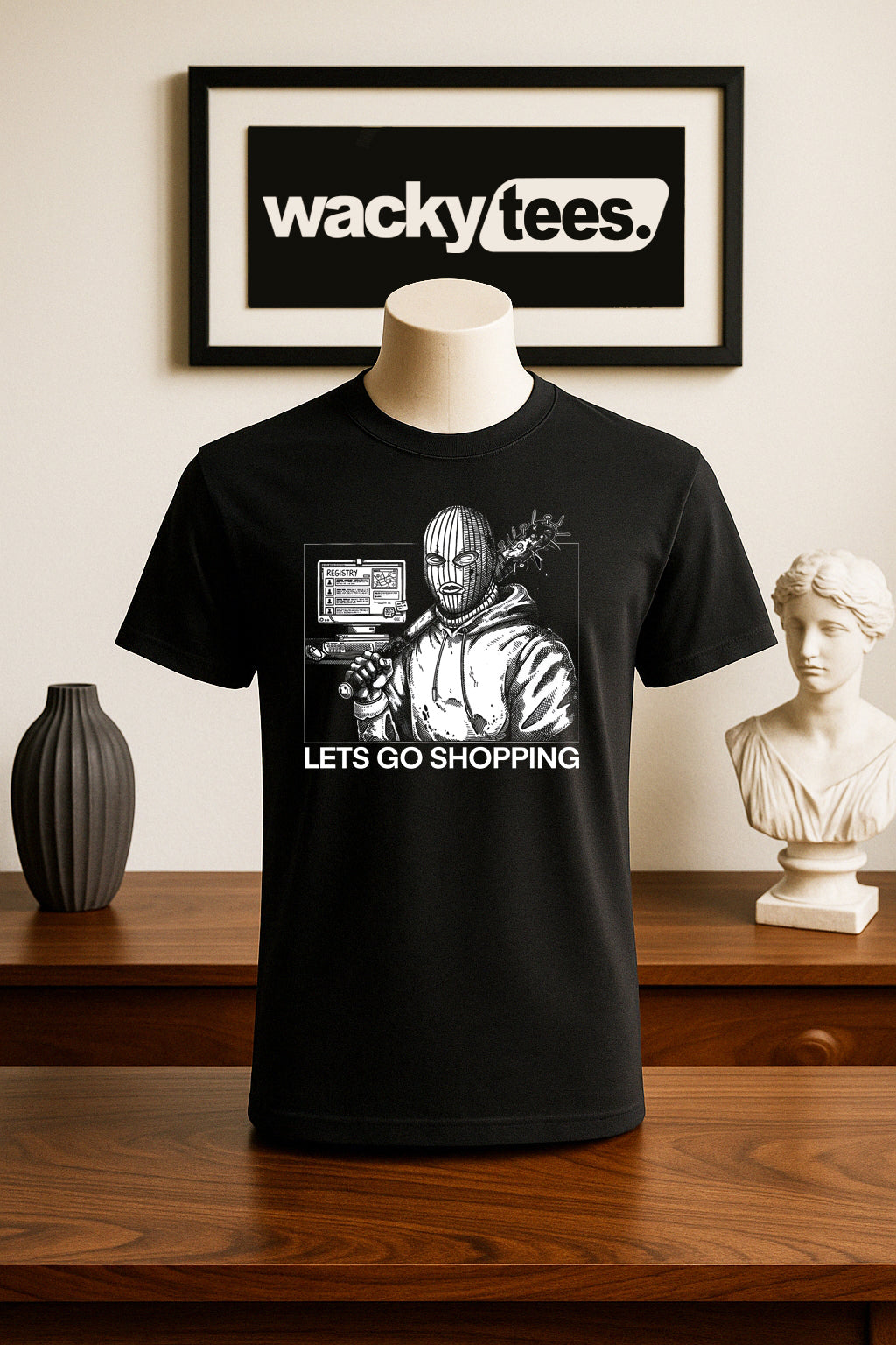 Lets Go Shopping Catch a Predator Riot Looter Funny Graphic Tee Shirt