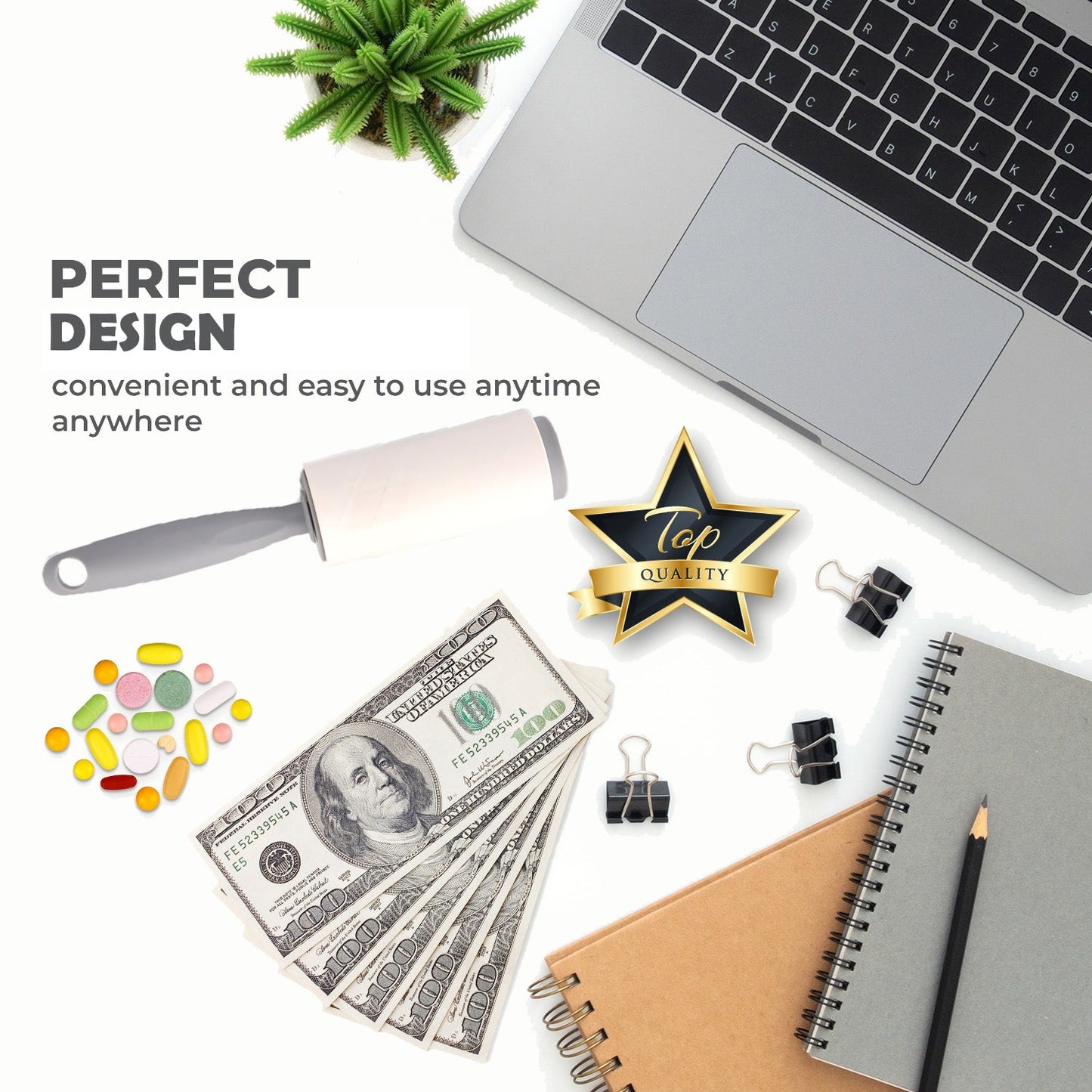 Realistic Lint Roller Diversion Safe - Discreet Diversion Safe Ideas of Real Working Lint Roller with Secret Stash Containers