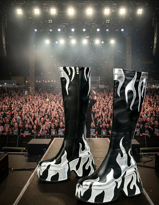 Lilyptuart 2024 European & American Personality Spicy Girl Colored Flame Short Boots - Premium boots from Lizard Vigilante - Just $260.99! Shop now at Lizard Vigilante