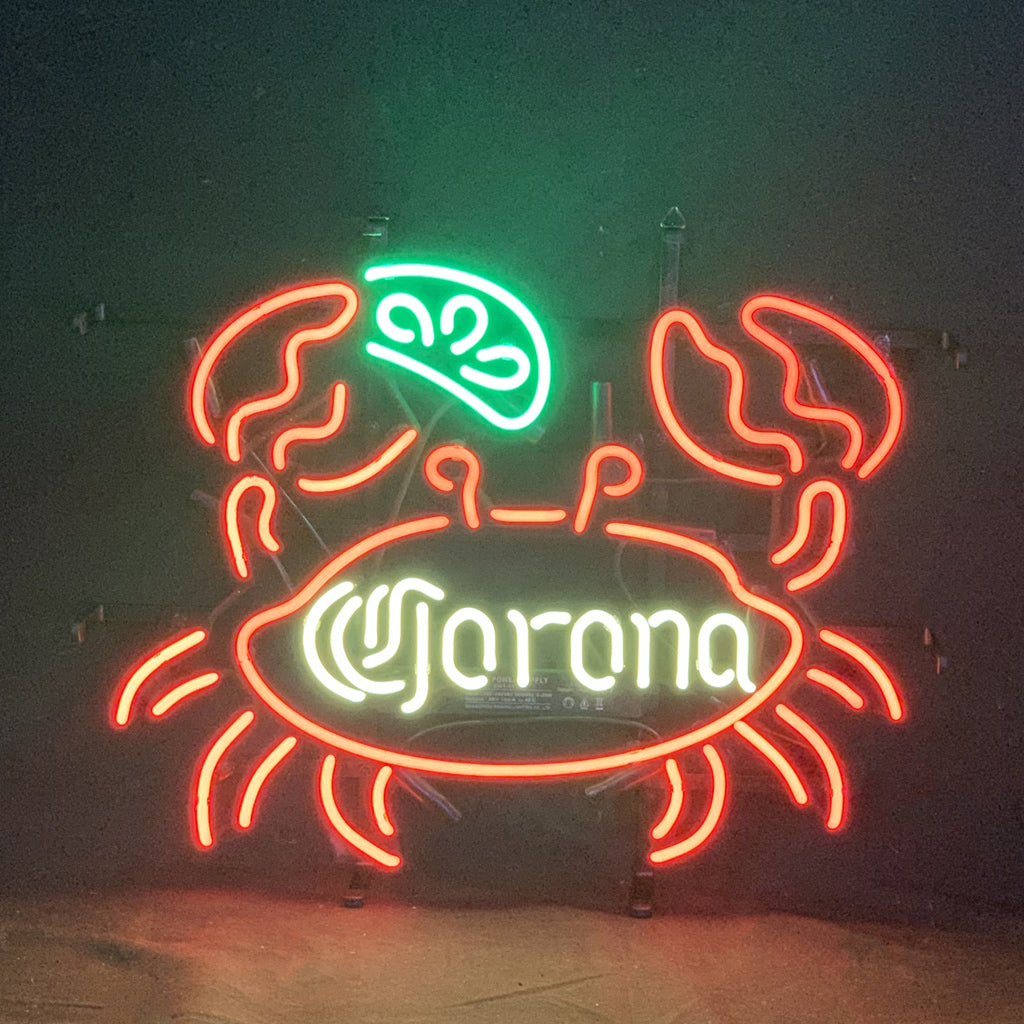 Lime Lemon Crab Corona Extra Neon Light Sign
