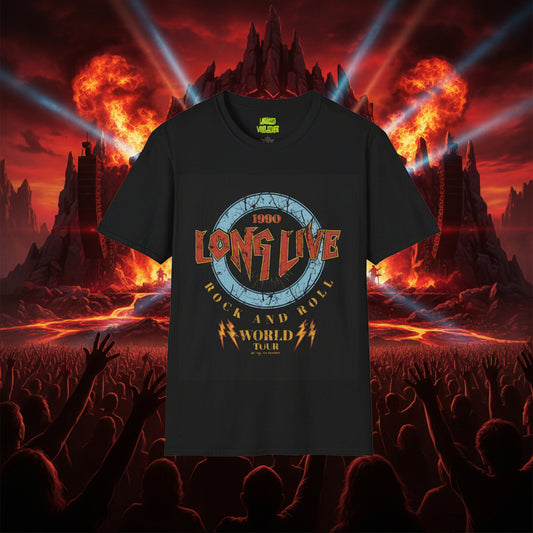 Long Live Rock And Roll Unisex Softstyle T-Shirt - Lizard Vigilante