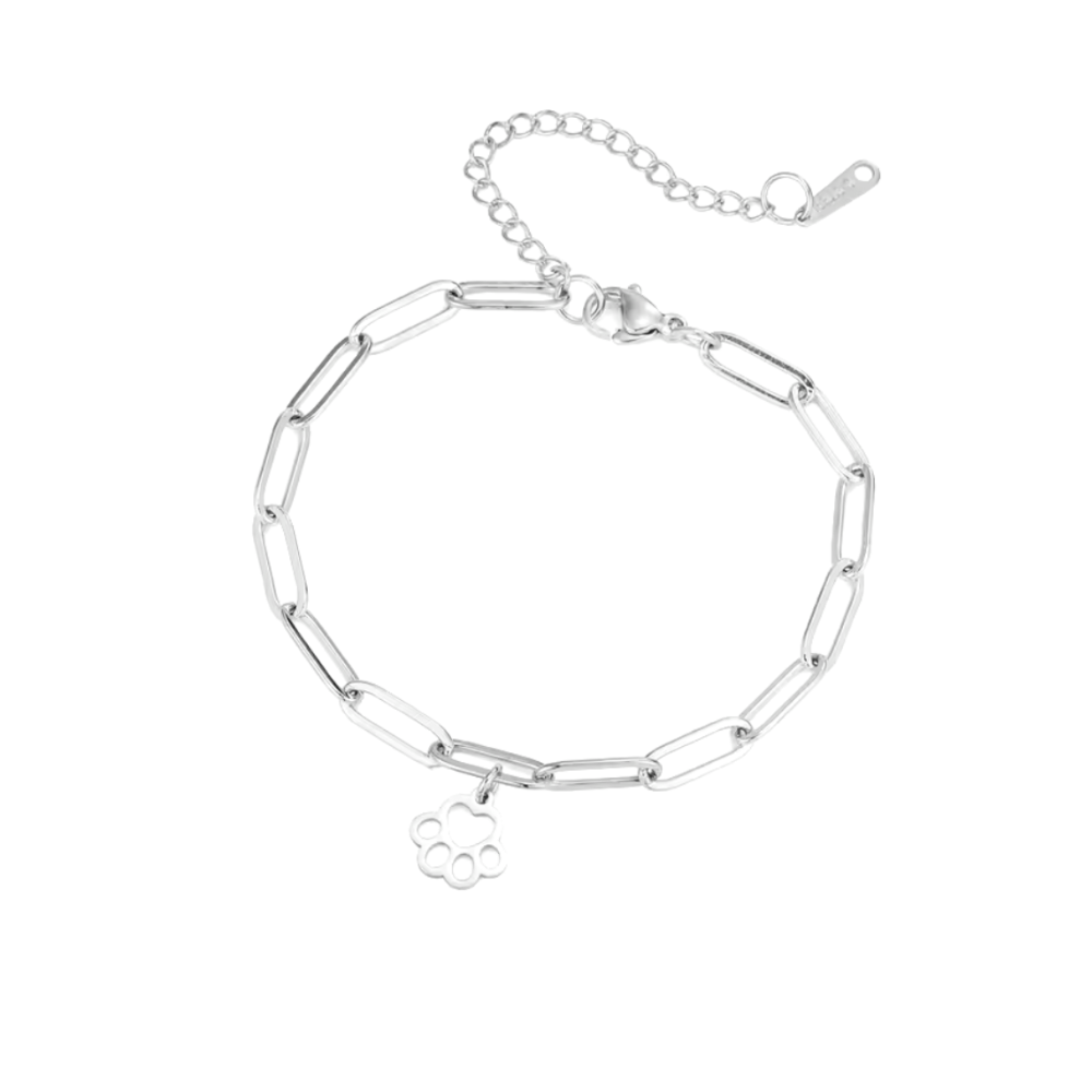 LoyalPrint Delicate Paw Print Link Bracelet