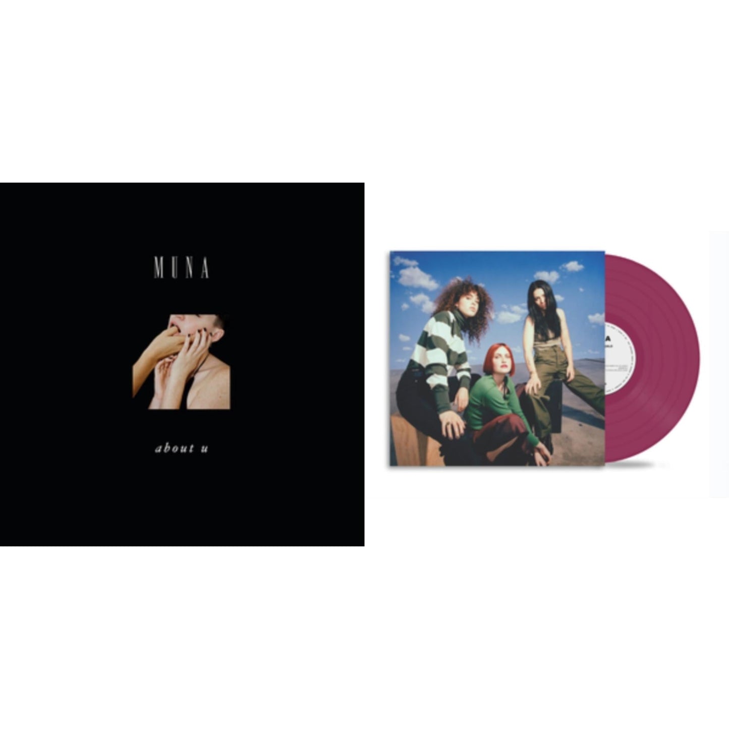 Muna - Saves The World (Raspberry LP Vinyl) & About U (2LP/150G/Opaque Pink/Gatefold)