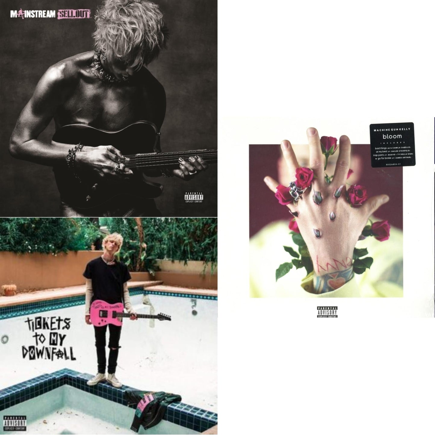 Mainstream Sellout (X) & Tickets To My Downfall & Bloom