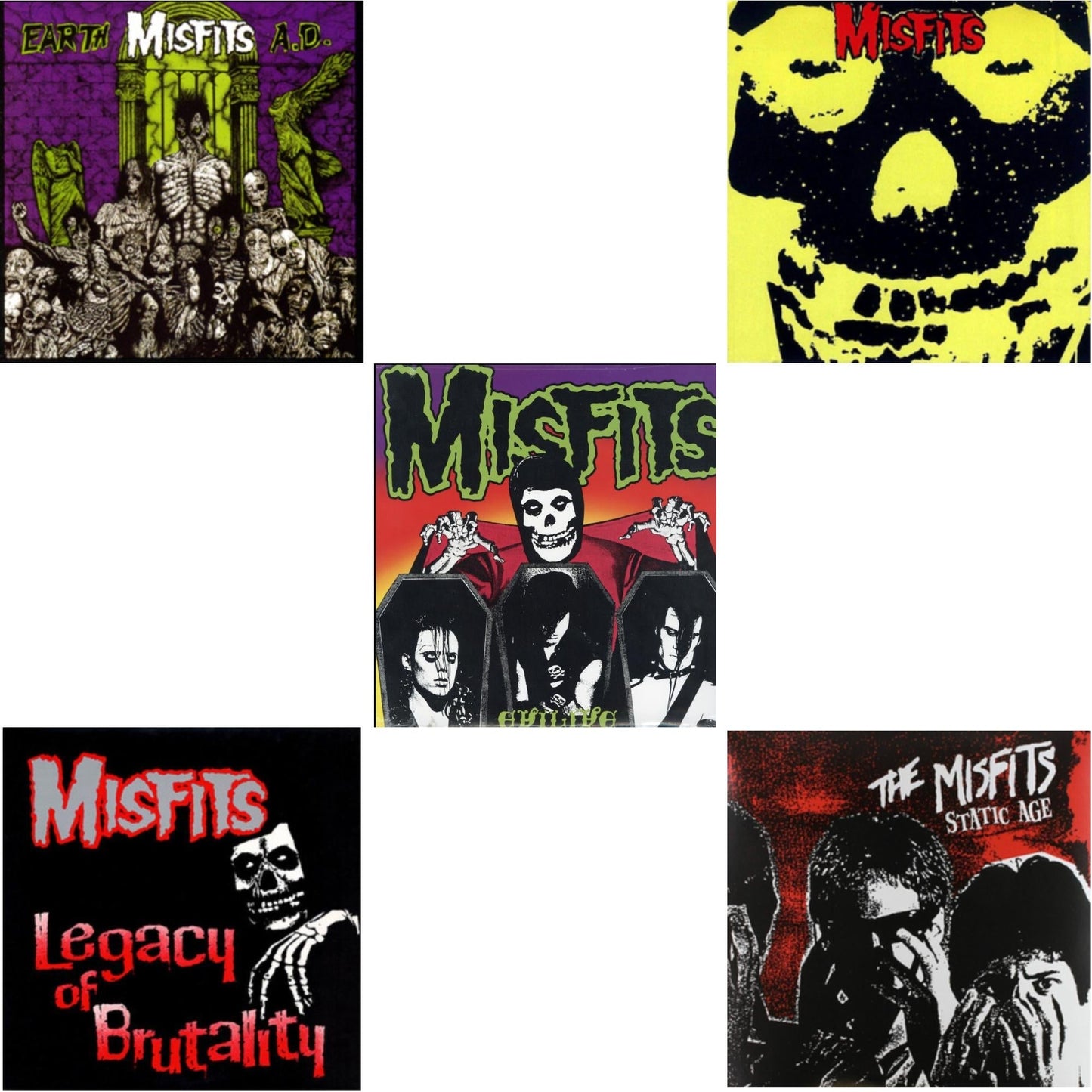 Earth A.D. & Legacy Of Brutality & Evilive & Collection & Static Age