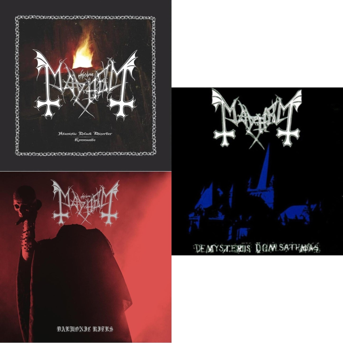 Atavistic Black Disorder / Kommando - Ep & Daemonic Rites (2LP) & De Mysteriis Dom Sathanas