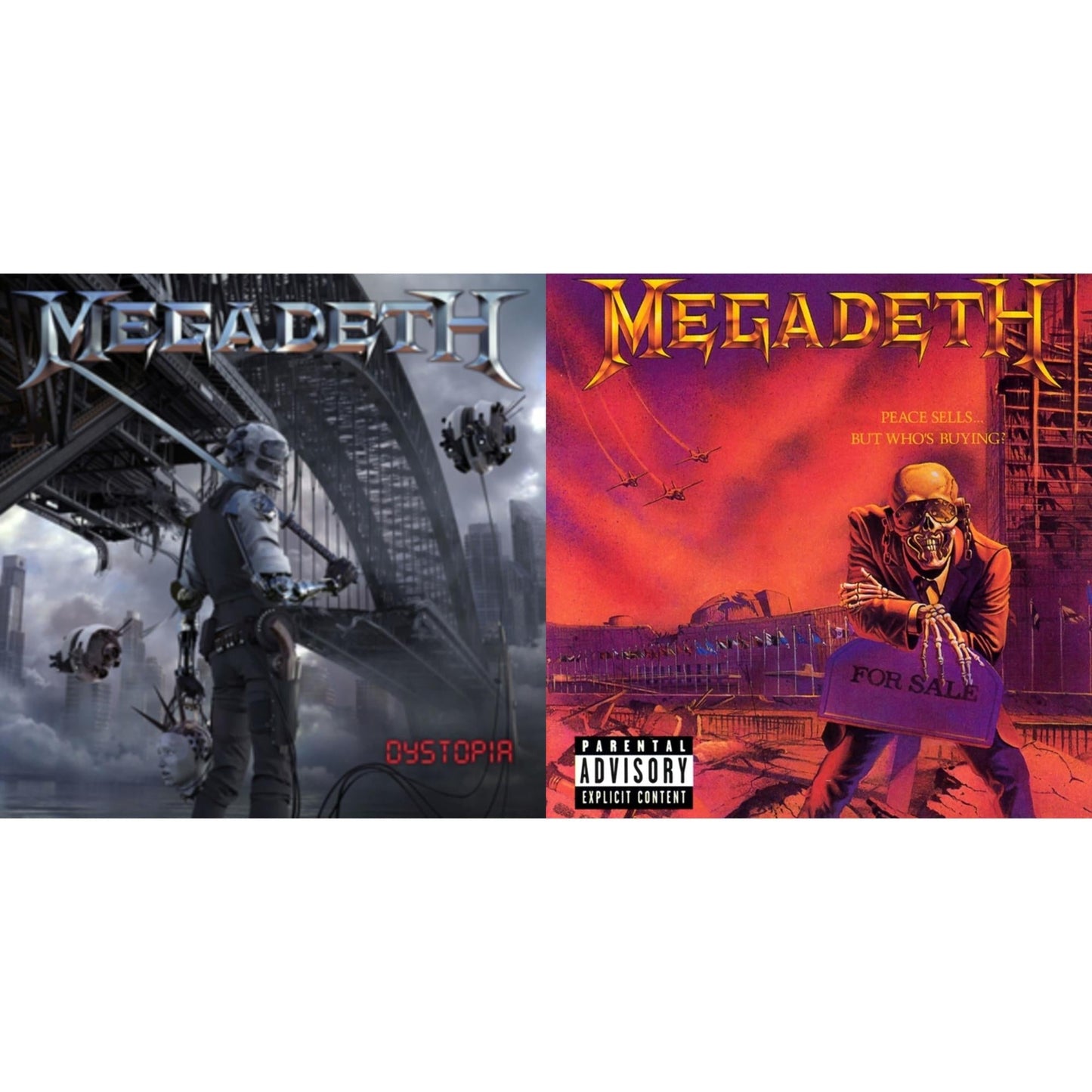 Megadeth - Peace Sells But Who's Buying & Dystopia - LP Vinyl Bundle