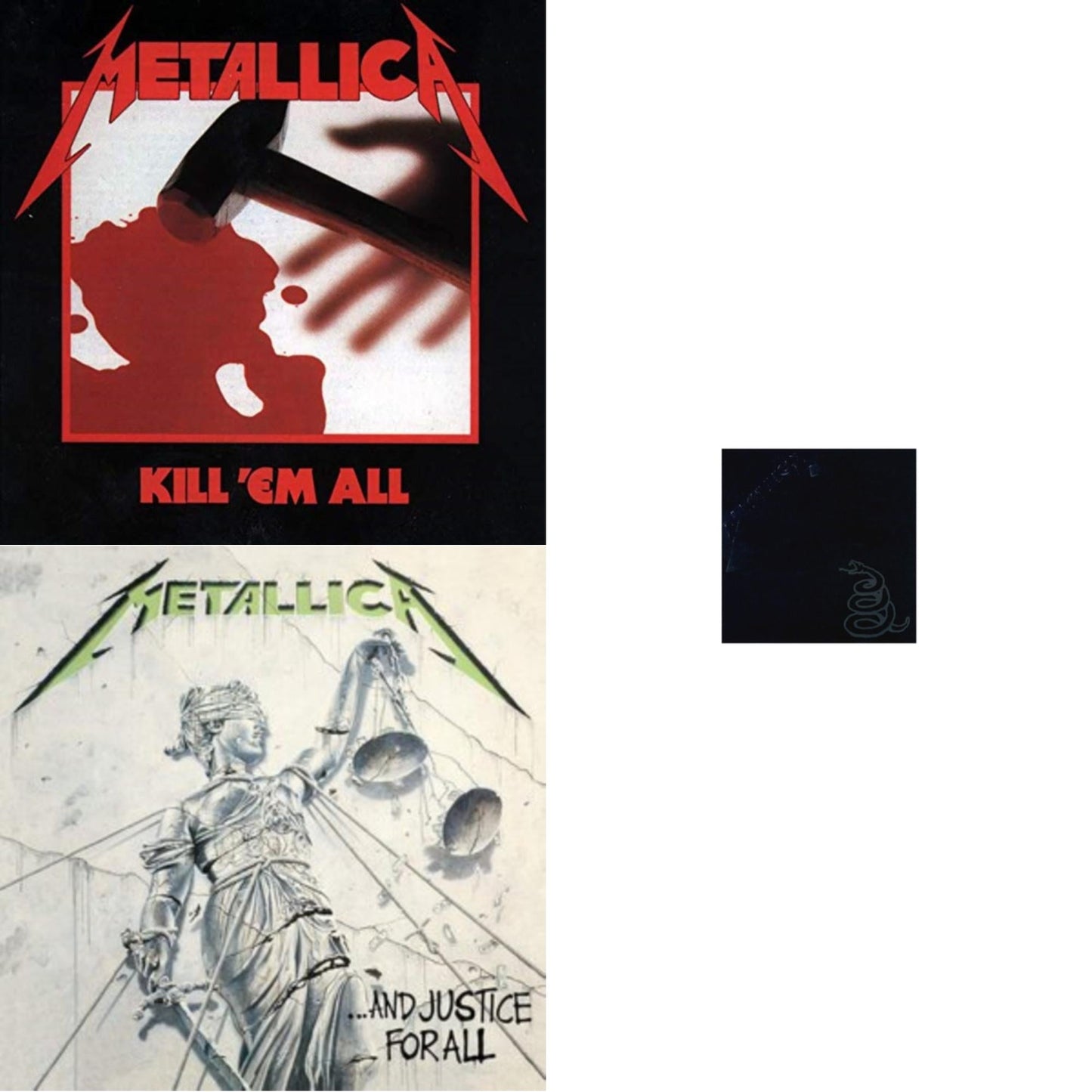 Metallica (Remastered/2LP) & Kill Em All (180G) & And Justice For All (Remastered)