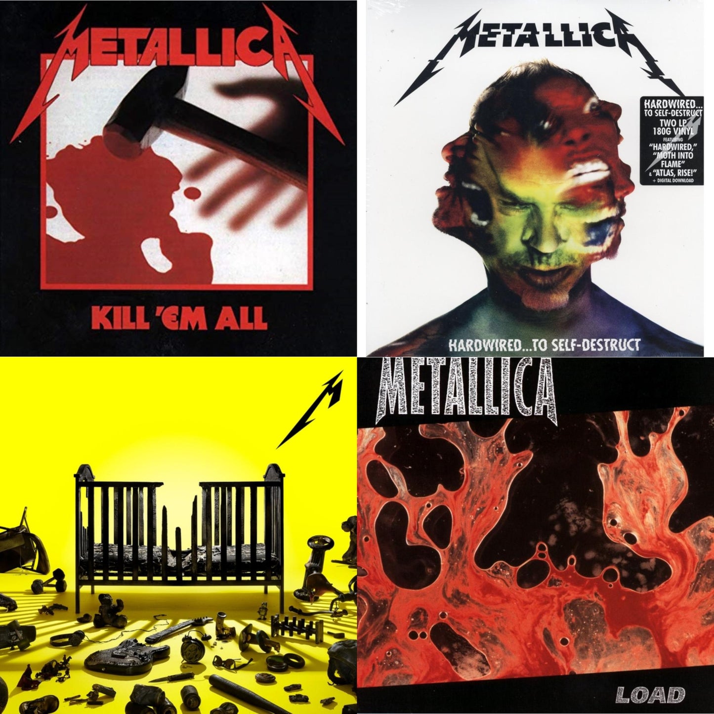 72 Seasons (2LP) & Load & Kill Em All (180G) & Hardwired To Self-Destruct (2LP/180G/Dl Card)