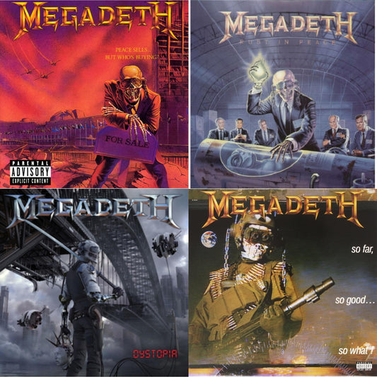 Peace Sells But Who's Buying & Rust In Peace & So Far So Good So What & Dystopia