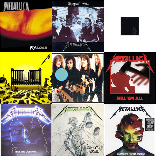 72 Seasons (2LP) & Metallica (Remastered/2LP) & Reload & Garage Inc. & Kill Em All (180G) & Ride The Lightning (180G) & Hardwired To Self-Destruct (2LP/180G/Dl Card) & $5.98 Ep: Garage Days Re-Revisited (Remastered) & And Justice For All (Remastered)