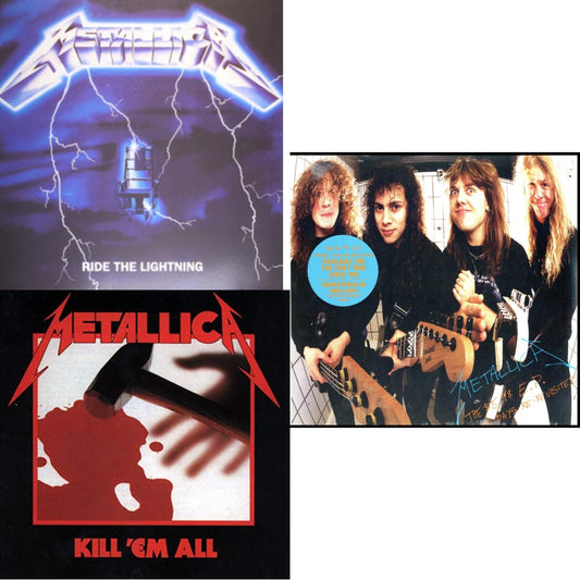 Metallica - Kill Em All (180G) & Ride The Lightning (180G) & $5.98 Ep: Garage Days Re-Revisited (Remastered) - LP Vinyl Bundle