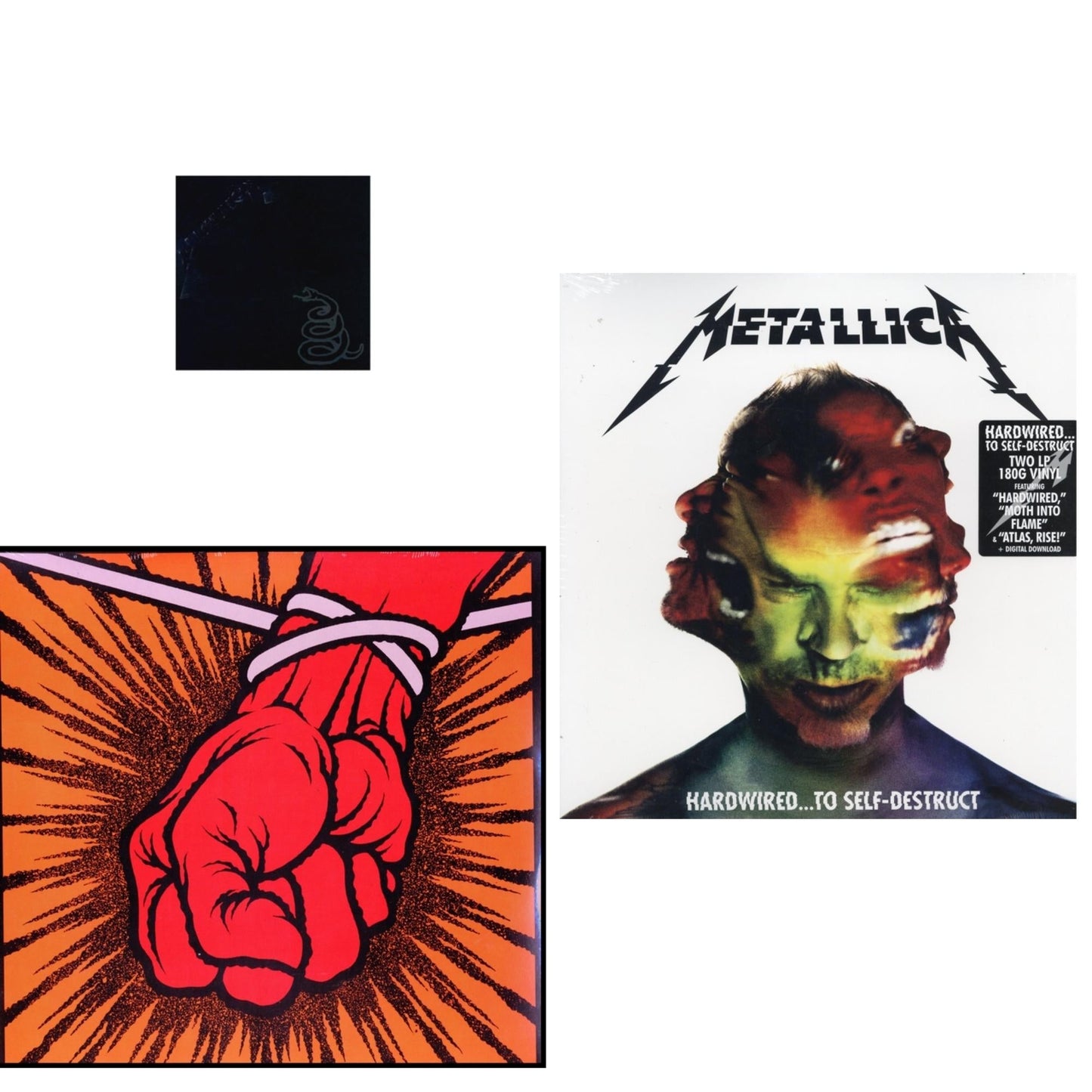 Metallica (Remastered/2LP) & St Anger & Hardwired To Self-Destruct (2LP/180G/Dl Card)