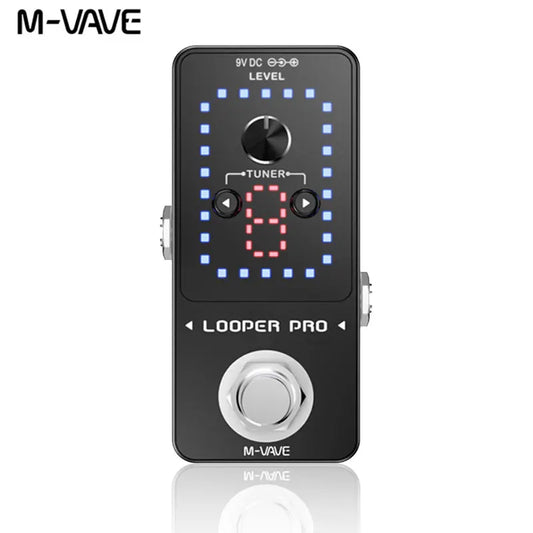M-VAVE Looper Pro Guitar Effect Pedal 9 Loops 40 Minutes Recording Time Loop Station with Tuner Unlimited Overdub Guitar Pedal - Premium  from Lizard Vigilante - Just $70.99! Shop now at Lizard Vigilante