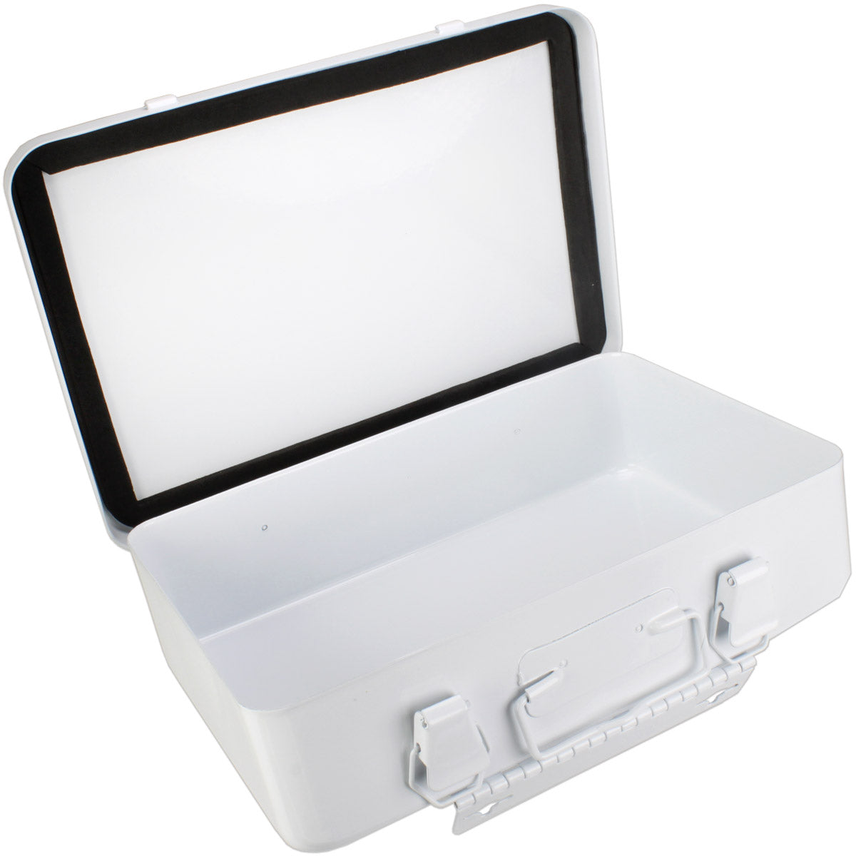 Metal First Aid Case, 16 Unit w/ Gasket - Horizontal - Empty