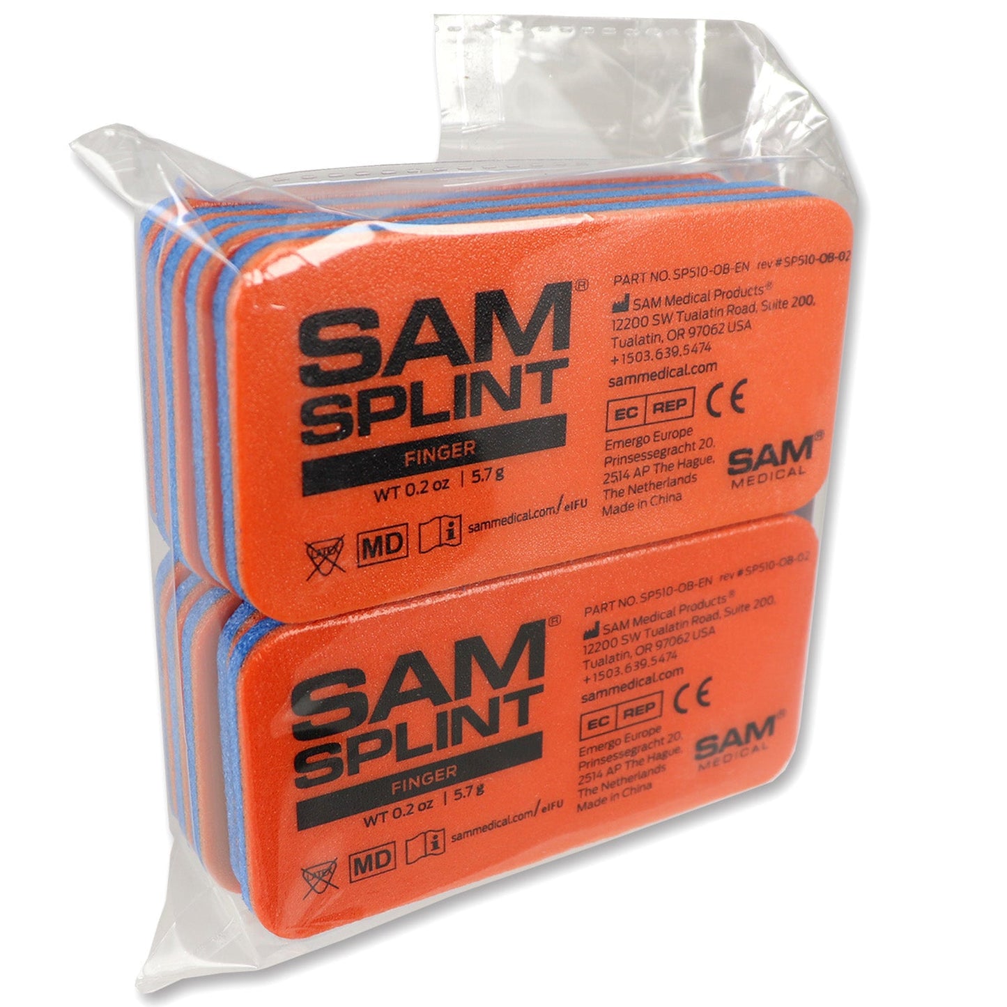 Sam Splint, Reusable - Finger, 10 pack