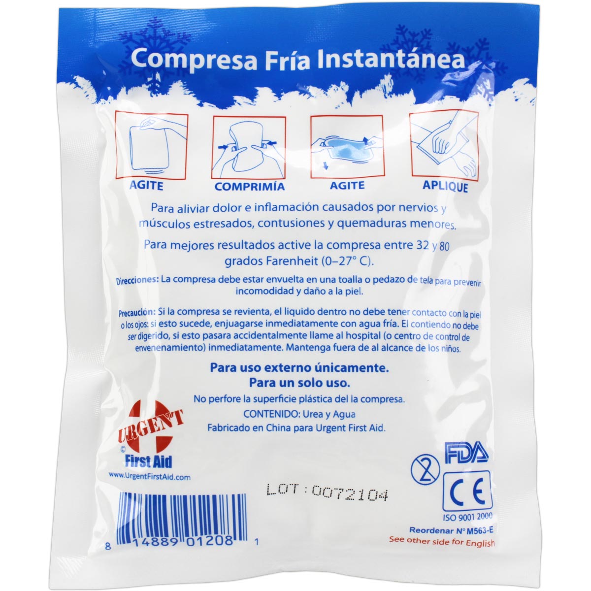Instant Cold Compress, Boxed 4"x5" - 50 Per Case
