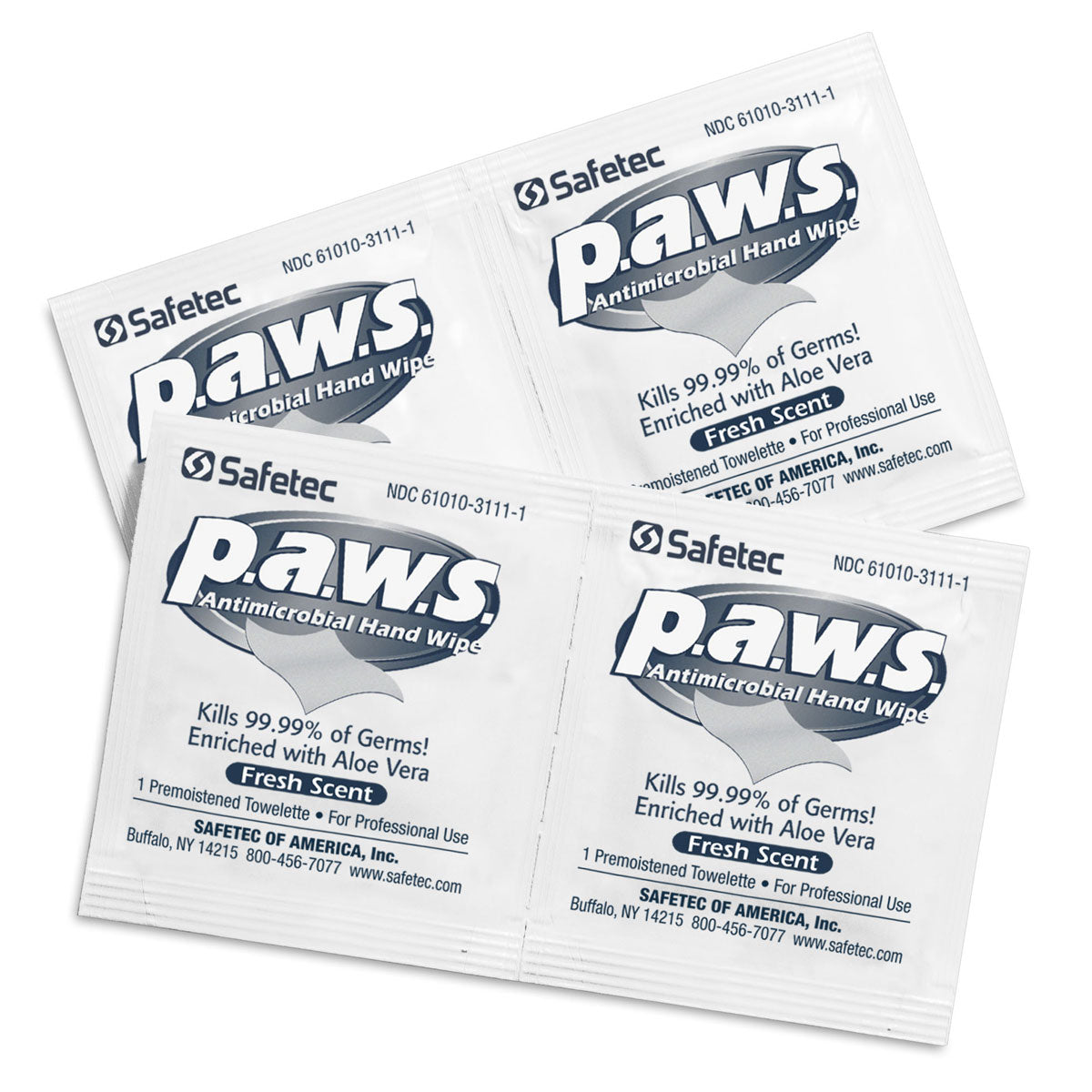 5"x8" Personal Antimicrobial (Kills Germs) Wipes, 100 per box