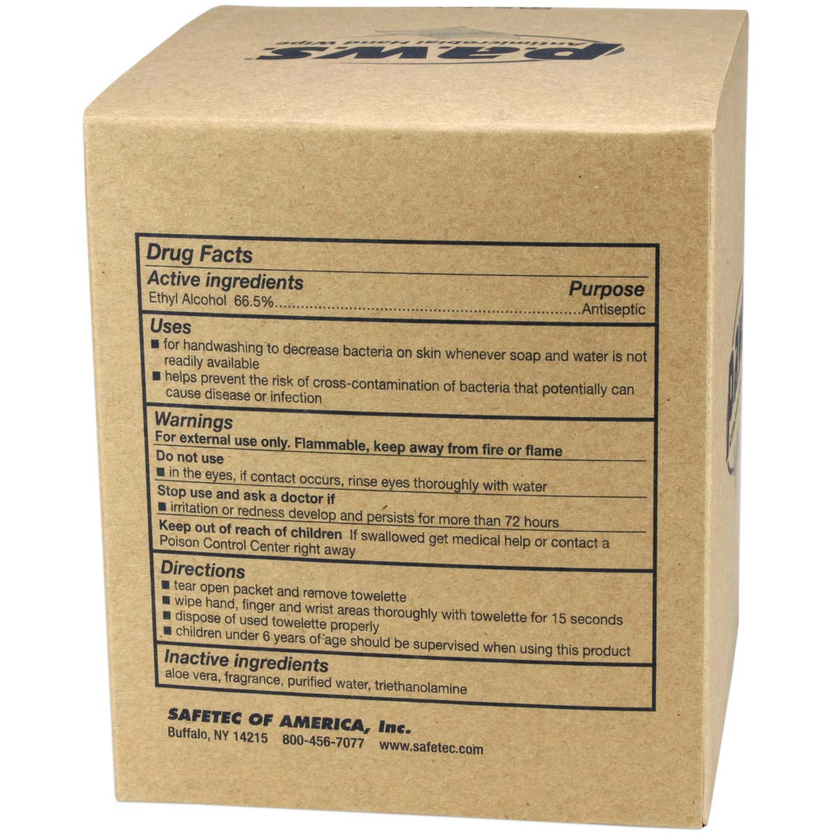 5"x8" Personal Antimicrobial (Kills Germs) Wipes, 100 per box