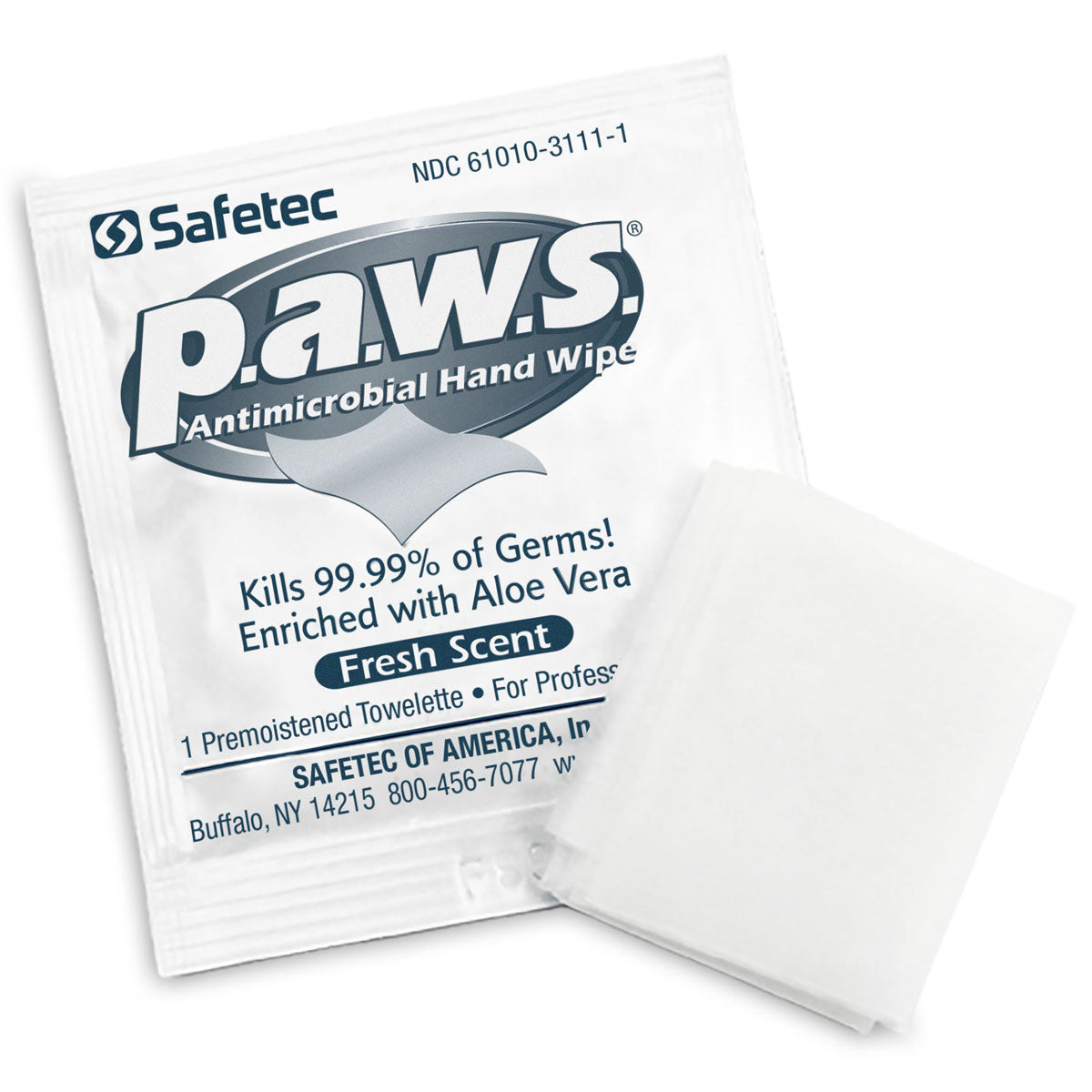 5"x8" Personal Antimicrobial (Kills Germs) Wipes, 100 per box