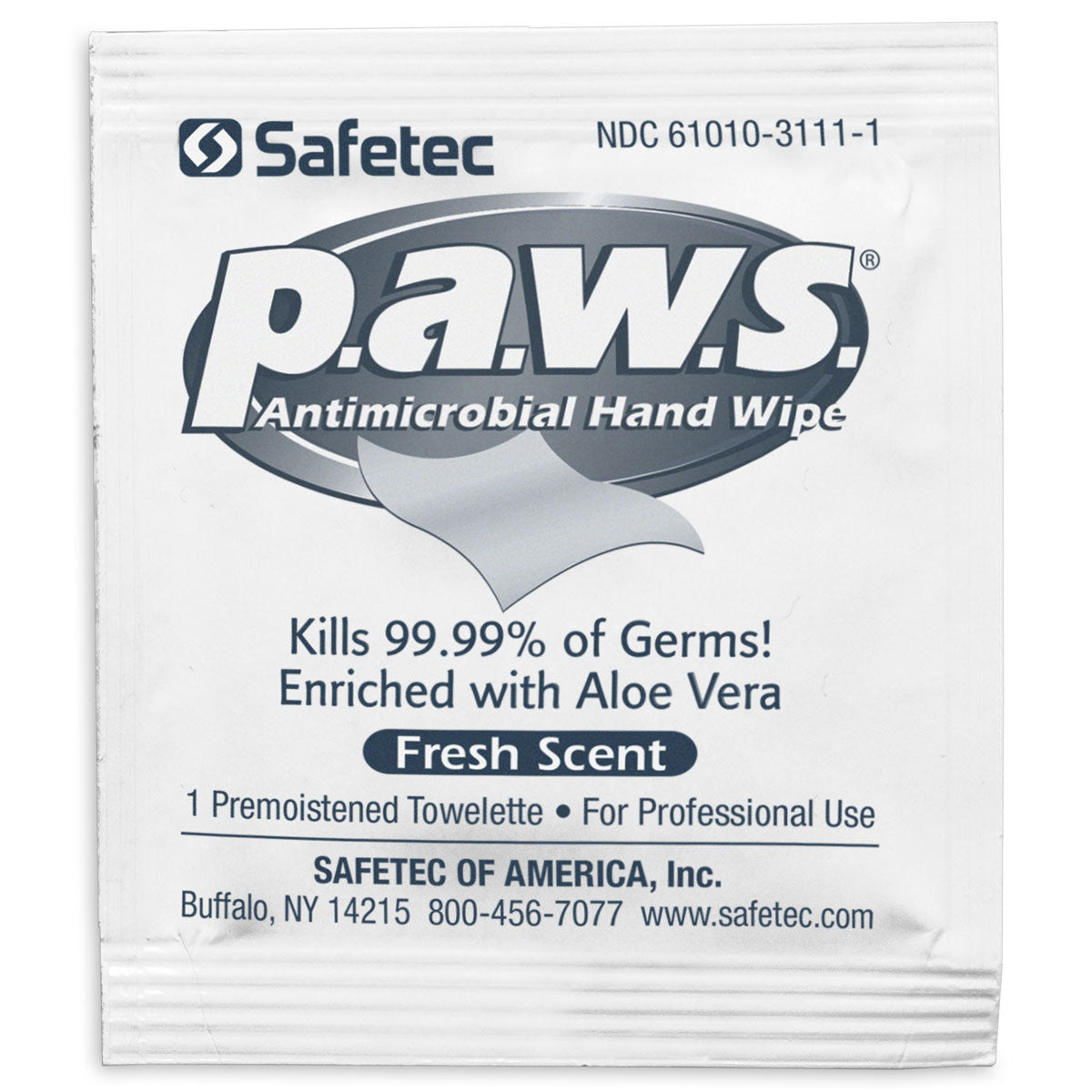 5"x8" Personal Antimicrobial (Kills Germs) Wipes, 100 per box