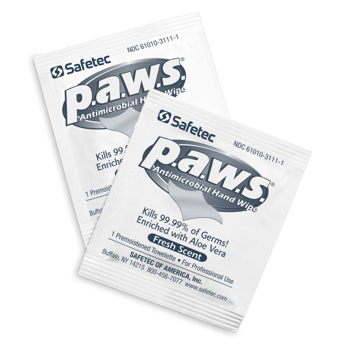 5"x8" Personal Antimicrobial (Kills Germs) Wipes, 100 per box