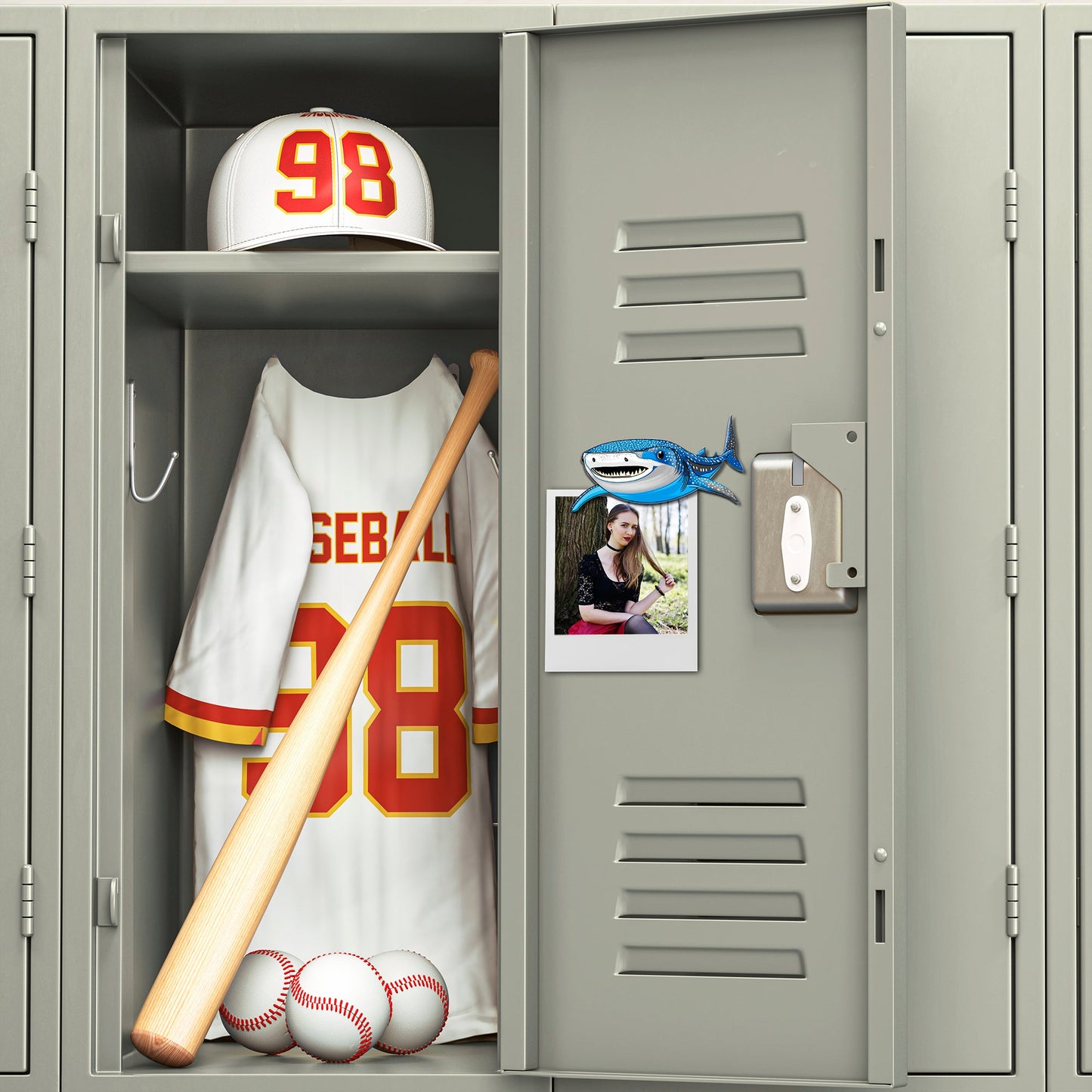 Acrylicious Attack Swimming Shark Magnet by Onyx O