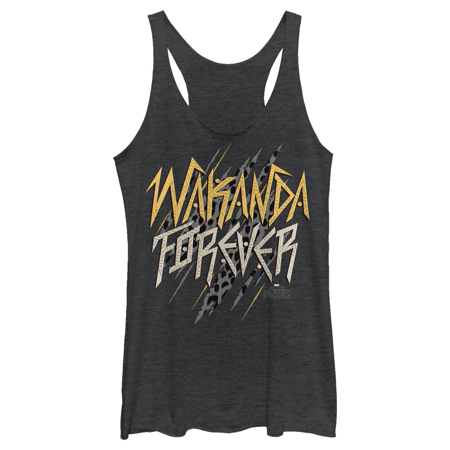 Marvel Wakanda Slant Forevs Junior's Tank Top Shirt