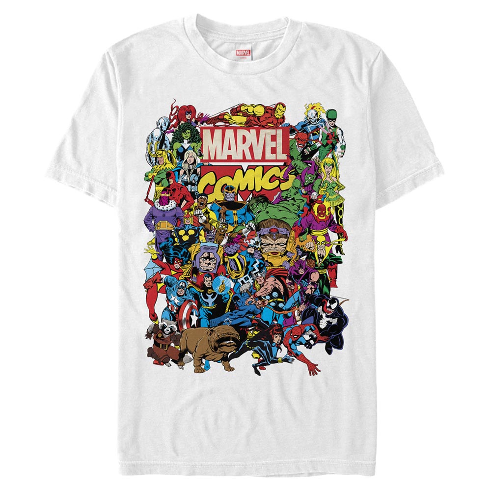 Marvel Entire Cast Mens T Shirt