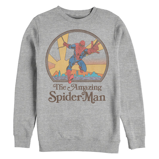 Marvel AMAZING SPIDERMAN 70'S Mens Sweatshirt