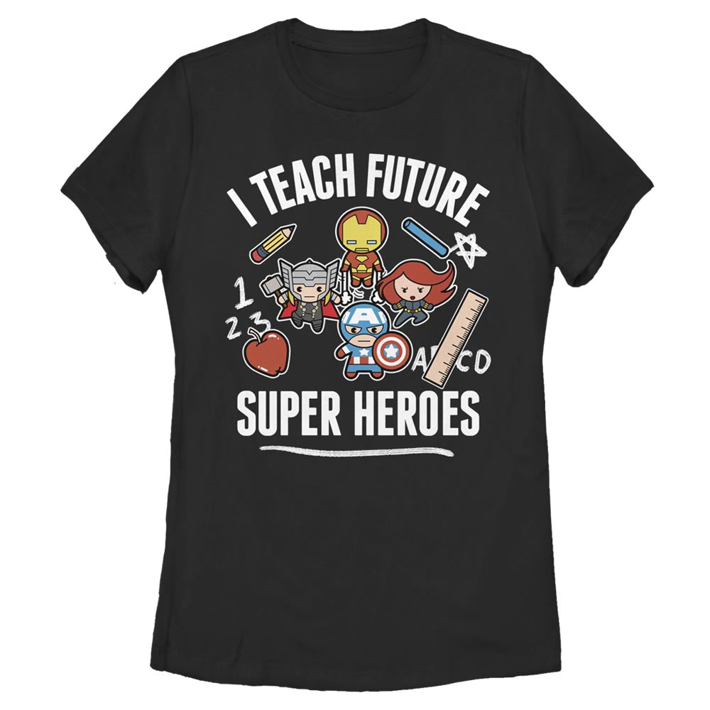 Marvel Teach Future Supers Womens T Shirt