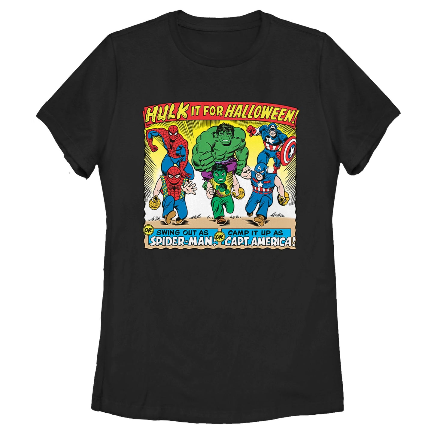 Marvel Halloween Kids Womens T Shirt