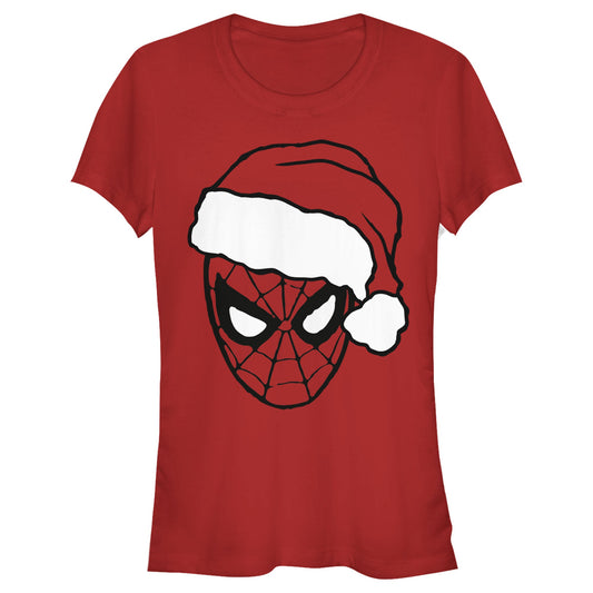 Marvel Christmas Spidey Junior's Womens T Shirt