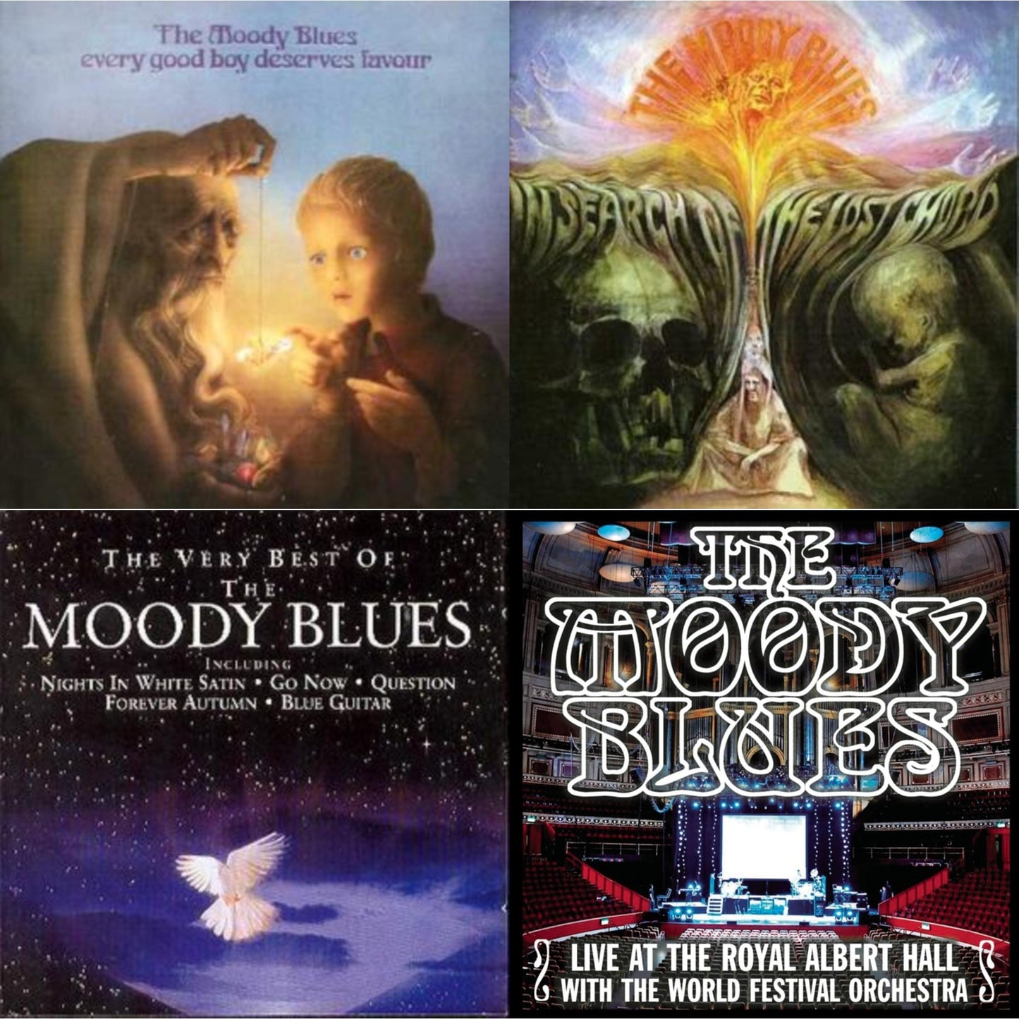 Every Good Boy Deserves Favour & In Search Of Lost Chord & Best Of Moody Blues & Live At The Royal Albert Hall