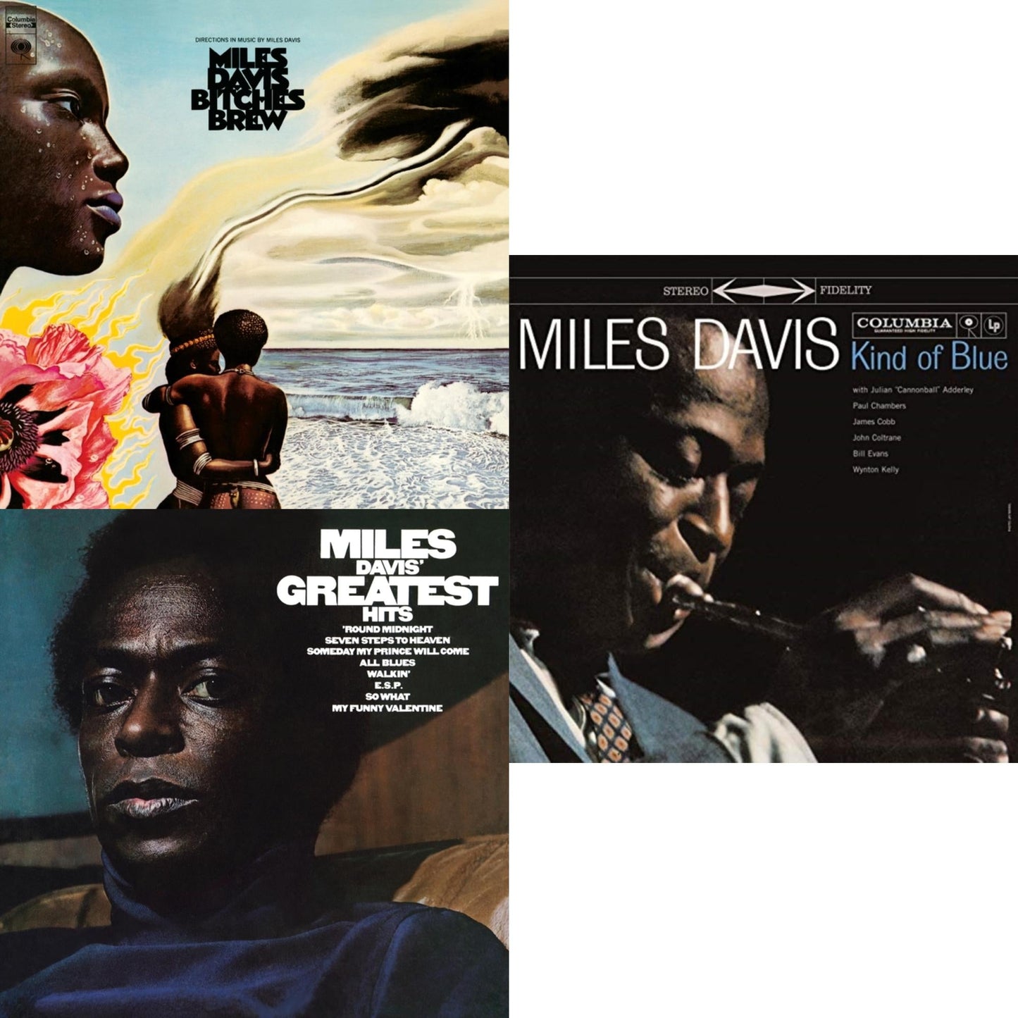 Bitches Brew (2LP/140G) & Kind Of Blue (180G) & Greatest Hits (1969) (150G/Dl Code)