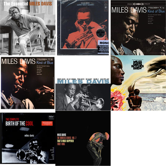 Miles Davis - Bitches Brew (2LP/140G) & Bootleg Series Vol. 7: That’S What Happened 1982-1985 (2LP/White Vinyl) & Volume 2 (Blue Note Classic LP Vinyl Series) & Complete Birth Of The Cool (2LP) & Kind Of Blue (180G) & Round About Midnight (180G/Mono)