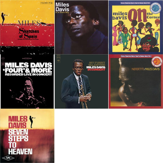 Miles Davis - Sketches Of Spain & In A Silent Way & On The Corner & Four & More & My Funny Valentine & Nefertiti & Seven Steps To Heaven - CD Bundle