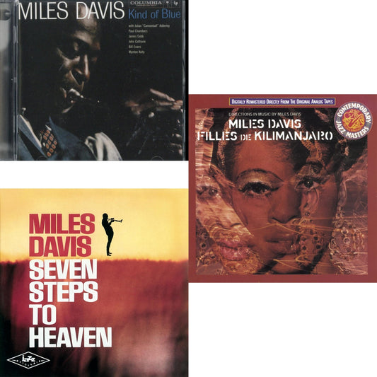 Miles Davis - Kind Of Blue & Filles De Kilimanjaro & Seven Steps To Heaven - CD Bundle