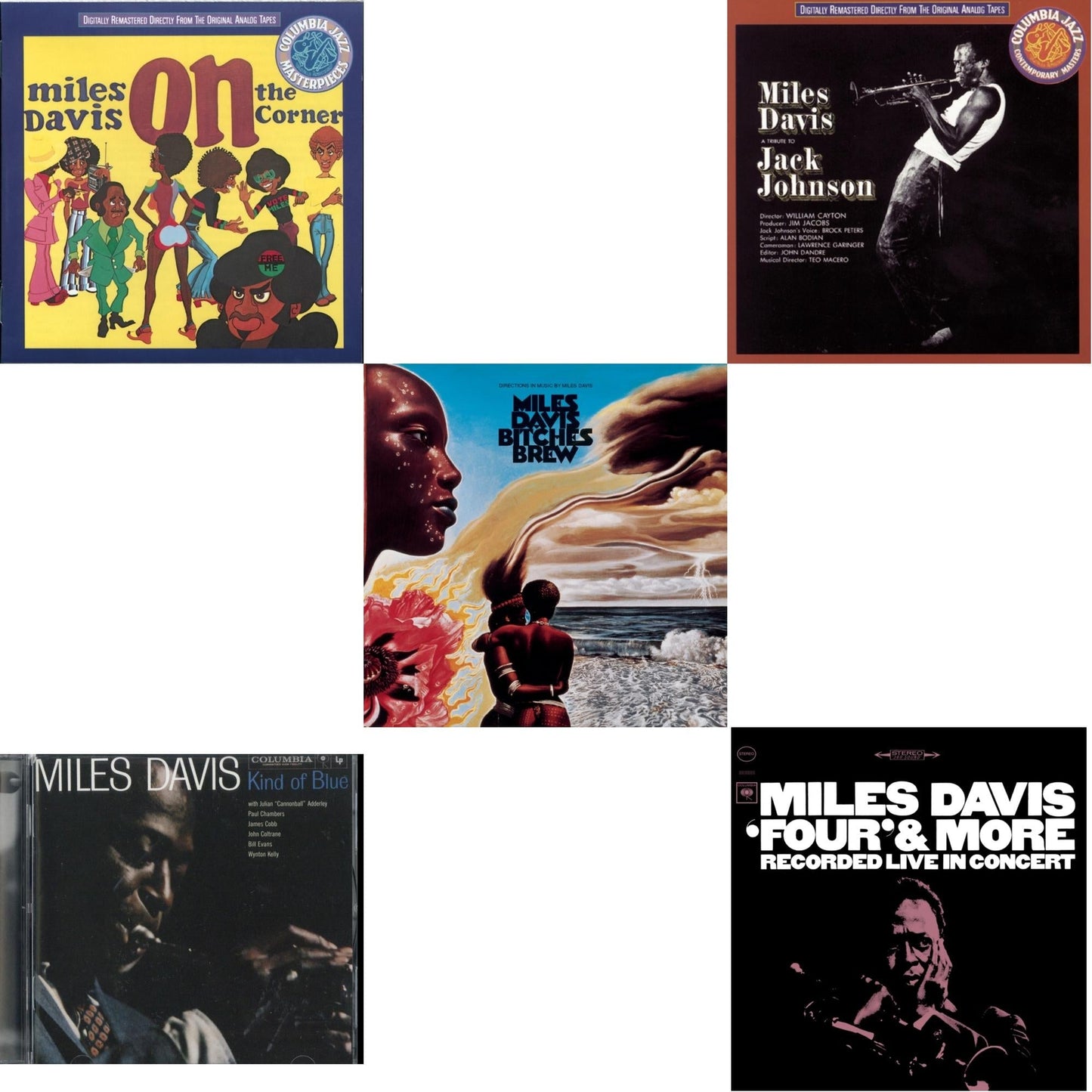 Kind Of Blue & Bitches Brew & On The Corner & Four & More & Tribute To Jack Johnson