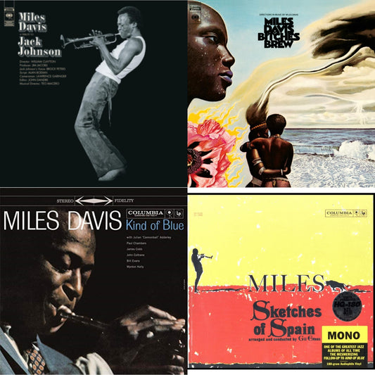 Bitches Brew (2LP/140G) & Tribute To Jack Johnson (140G/Dl Insert) & Kind Of Blue (180G) & Sketches Of Spain (Mono)