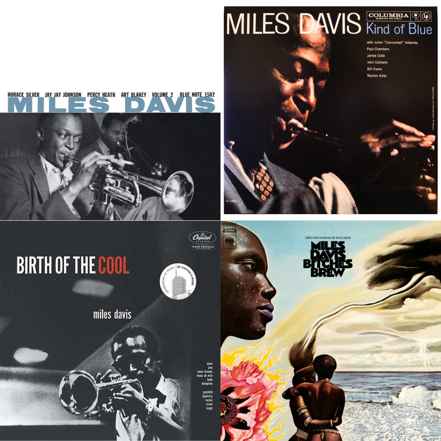 Bitches Brew (2LP/140G) & Volume 2 (Blue Note Classic LP Vinyl Series) & Birth Of The Cool & Kind Of Blue (Mono)