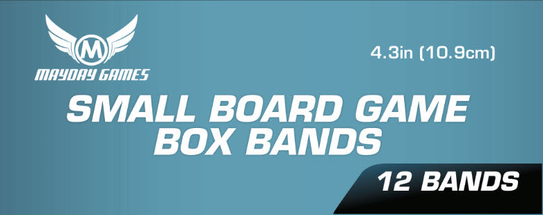 12 Pack of Small Board Game Box Bands (4.3 inches)