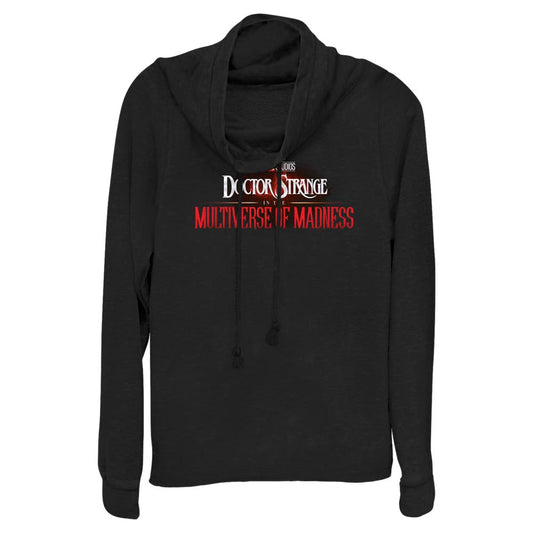 Marvel Doctor Strange Rendered Logo Juniors Cowl Neck Sweatshirt