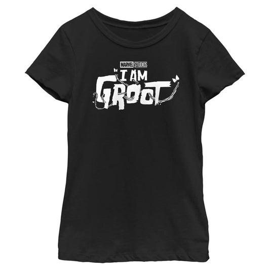 Marvel Groot White Logo Girls Kids T Shirt