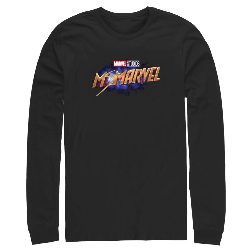 Marvel Ms Logo Long Sleeve Mens T Shirt